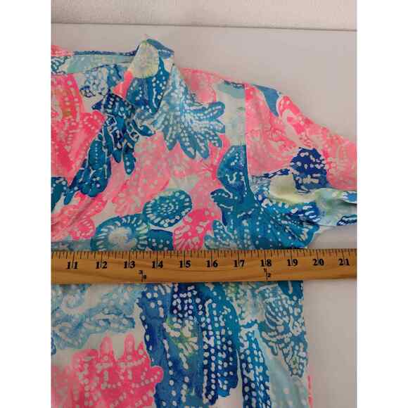 Lilly Pulitzer Lillith Tunic Dress Boho Batik with Pockets - Picture 10 of 11